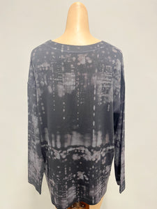 Nally Printed City Lights Two Tone Top