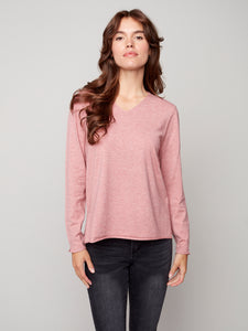 Charlie B Basic V Neck Sweater