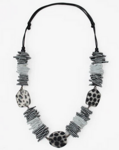 Sylca Resin & Leather Valencia Necklace
