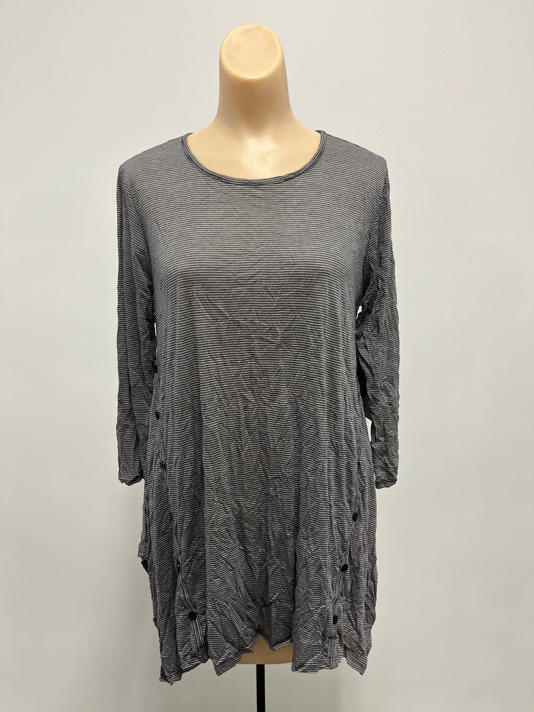 Reina Lee Stripe Crinkle Tunic