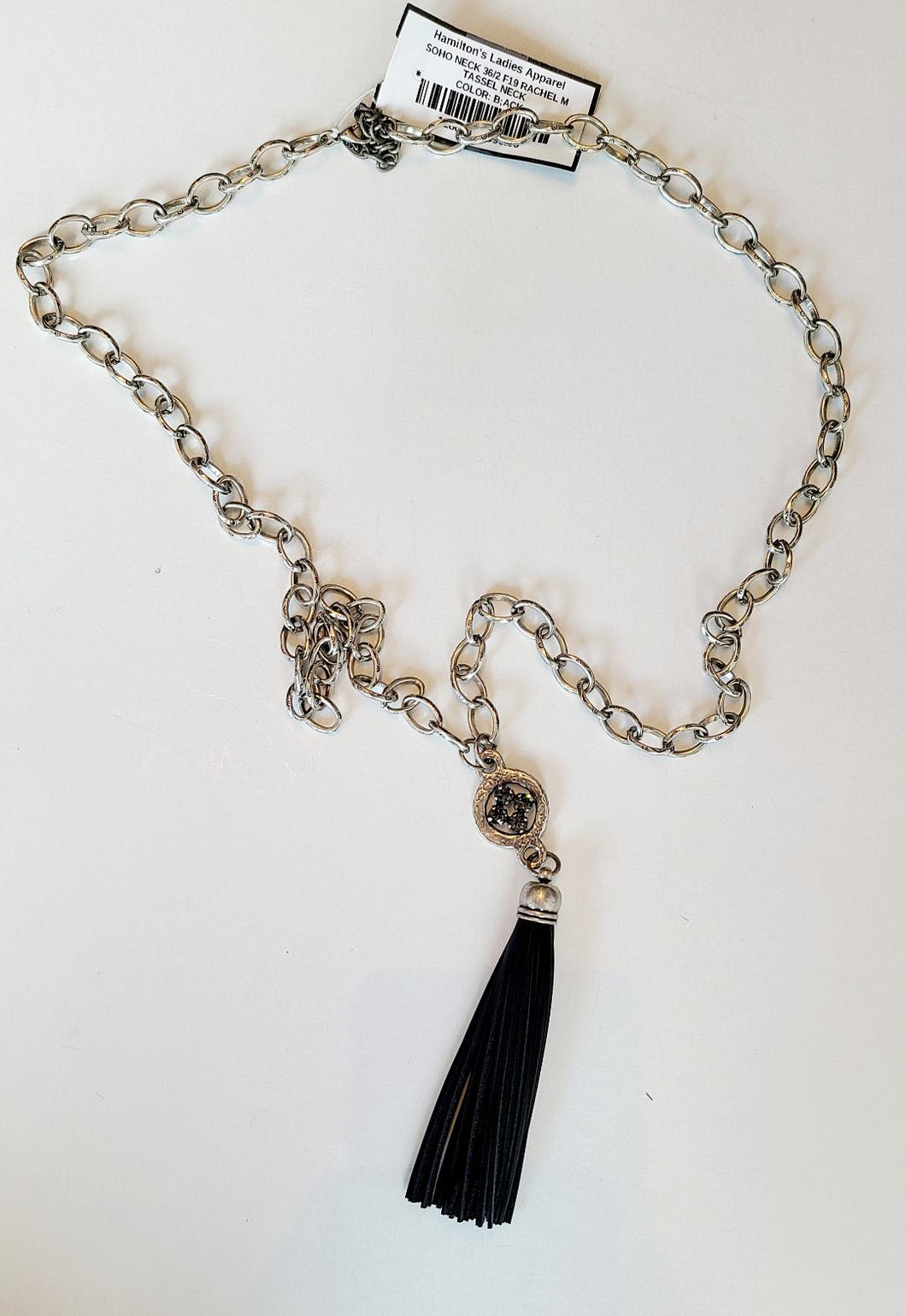 Rachel Marie Black Tassel Necklace
