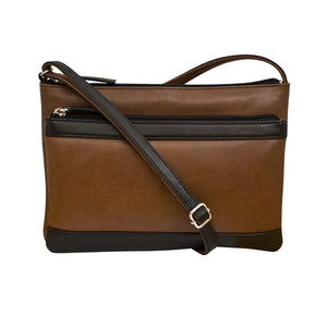 6028 ILI DOUBLE ZIP MULTI COLOR CROSSBODY
