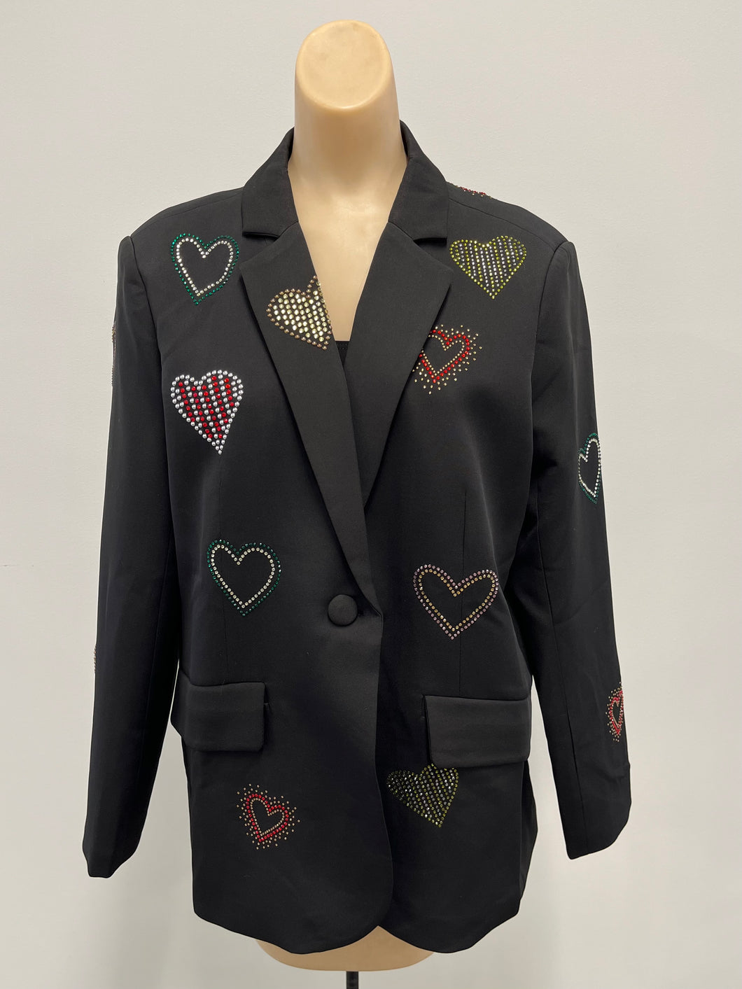 AZI Crystal Heart Blazer