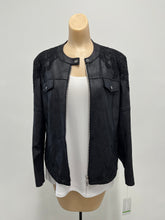 Load image into Gallery viewer, Insight Liquid Leather Jacket W/Lace
