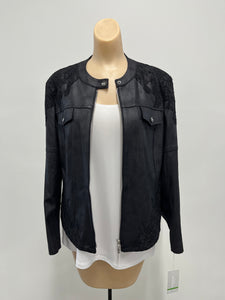 Insight Liquid Leather Jacket W/Lace
