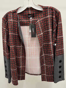 Andrea Plaid Short Jacket