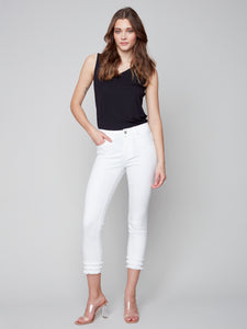 Charlie Frayed Hem Ankle Jean