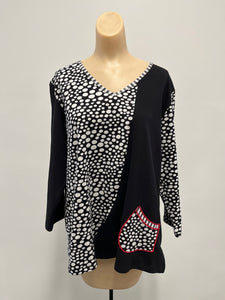 Parsley Dot Pocket Top