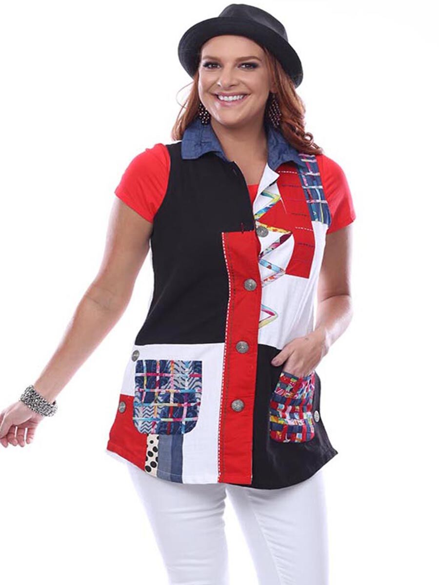 Plus Size Parsley & Sage Long Vest